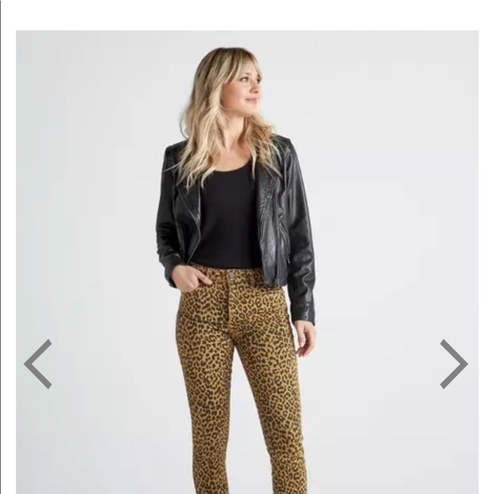 Lucky bridgette high rise cheetah jeans
